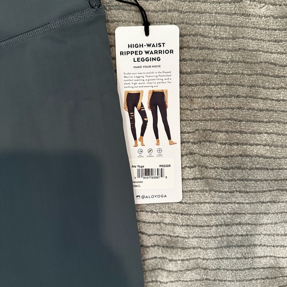 Gray Ripped Leggings - Picture 2 of 2